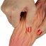 10" Dual Layered Silicone Platinum Silicone Dildo  [ 25 x 7,5 cm ] - vedere laterala