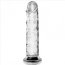 Dildo Jelly Lovetoy "Flawless Clear" 18 cm - dimensiuni complete