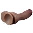 Dildo Realistic Lovetoy "Dual Layered Silicone" 27cm - Maro - accesorii incluse
