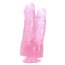 Dildo Dublu Toyz4Lovers "Romolo and Remo" 21 cm - Roz##