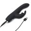 Vibrator Fifty Shades Of Grey »Greedy Girl Slimline Rabbit« 22 cm - Negru