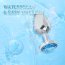 Butt Anal din aluminiu Chisa Novelties "Heart Gem" 7,1 cm - Argintiu - dimensiuni complete