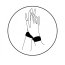 Masca Ochi Bijoux Indiscrets "Shhh Blindfold" - Negru - accesorii incluse