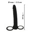 Black Strapon Anal Barbati - detaliu design