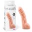 Dildo Realistic Chisa Novelties "T-Skin" 20 cm - Natural - vedere frontala