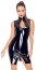 Rochie Latex Look Black Level - Negru