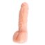 Dildo Realistic Chisa Novelties "T-Skin" 20 cm - Natural - vedere laterala