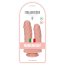Dildo Dublu Toyz4Lovers "Cain si Abel" 17,5 cm - Natural##