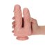 Dildo Dublu Toyz4Lovers "Cain si Abel" 17,5 cm - Natural##