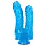 Dildo Dublu Toyz4Lovers "Romolo and Remo" 21 cm - Albastru##