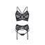 Set Lenjerie Intima Dantela Ryanne Beauty Night - Negru