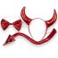 Set Halloween Kinky Pleasure "Devil Kit" - Rosu