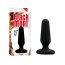 Butt Plug Anal Chisa Novelties "Black Mont" 7,5 cm - Negru - vedere frontala