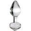 Dop Anal Sticla Icicles No 44 Transparent vedere frontala suflat manual Pipedream