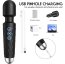 Vibrator Stimulator HAOOY »Senzual« 20 cm - Negru