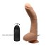 Vibrator curbat cu ventuza si telecomanda, 28x5cm, cu vibratii - vedere laterala