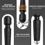 Vibrator Stimulator HAOOY »Senzual« 20 cm - Negru