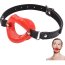 KINK Horse Gag Submissive rosu mustitic silicon confort respiratie pastrata