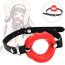 KINK Horse Gag Submissive silicon rosu bit gag curele piele ecologica reglabile BDSM EAN 8435565942380