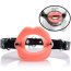 KINK Horse Gag Submissive rosu curatare silicon dezinfectare apa calda sapun