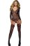 Suspender bodystocking with strappy back detail, S-L# - detaliu design