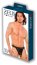 Chiloti tanga barbati,Zeus Wet Look Thong Black, S-L, Allure Lingerie