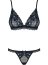 Set Chiloti si Sutien Obsessive - Negru - culoare si material