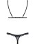 Set Chiloti si Sutien Obsessive - Negru - dimensiuni complete