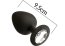 Butt Plug Anal Attraction "Pleasure Toys" 9,5 cm - Negru