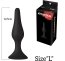 Butt Plug Anal Attraction "Pleasure Toys" 12 cm - Negru