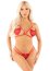 Set Lenjerie Intima Hearts Design Leg Avenue - Rosu