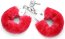 Catuse cu Plus Loving Joy "Furry Hand Cuffs"Rosu