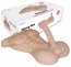 Masturbator Barbat cu Penis Mistress "Strong Man" 51 cm - Natural - vedere frontala