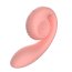 Vibrator Snail Vibe »Gizi Rabbit« 12 cm - Roz - dimensiuni complete