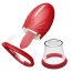 Pompa Vaginala Realov »Magic Tongue Pleasure« 12,5 cm - Rosu - dimensiuni complete