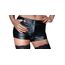 Pantaloni Scurti Sexy cu Capse si Fermoar Wetlook Noir Handmade - Negru