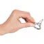 Inel penis cu bila metalica Penis Plug "Thrilling Sperm Stopper" Argintiu##