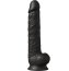 Dildo XXL Dream Toys »Dual Density« 38 cm - Negru - accesorii incluse