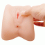 Masturbator cu Vibratii HAOOY "Anthea Magic Flesh" 17 cm - Natural - vedere spate