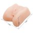 Masturbator cu Vibratii HAOOY "Anthea Magic Flesh" 17 cm - Natural - vedere laterala