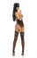 Set Body Corset Satinat cu Dantela Florala, bikini si masca, Beauty Night, EVE - vedere laterala