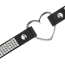 Chocker  cu Inima Coquette - Negru## - dimensiuni complete