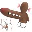 Manson Penis Pretty Love "Tyronn cu Pompa Airbag"​ 20 cm - Maro - detaliu design