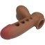 Manson Penis Pretty Love "Tyronn cu Pompa Airbag"​ 20 cm - Maro - detaliu ambalaj