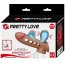 Manson Penis Pretty Love "Tyronn cu Pompa Airbag"​ 20 cm - Maro - vedere frontala