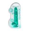 Dildo Jelly Realrock "Crystal Clear" 21 cm - Verde##