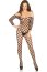 Bodystocking din Plasa Lata cu Umeri Deschisi Leg Avenue - Negru