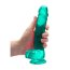 Dildo Jelly Realrock "Crystal Clear" 21 cm - Verde##