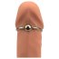 Inel cu bila metalica "Bound To Please" Argintiu##