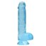 Dildo Jelly Realrock "Crystal Clear" 17 cm - dimensiuni complete